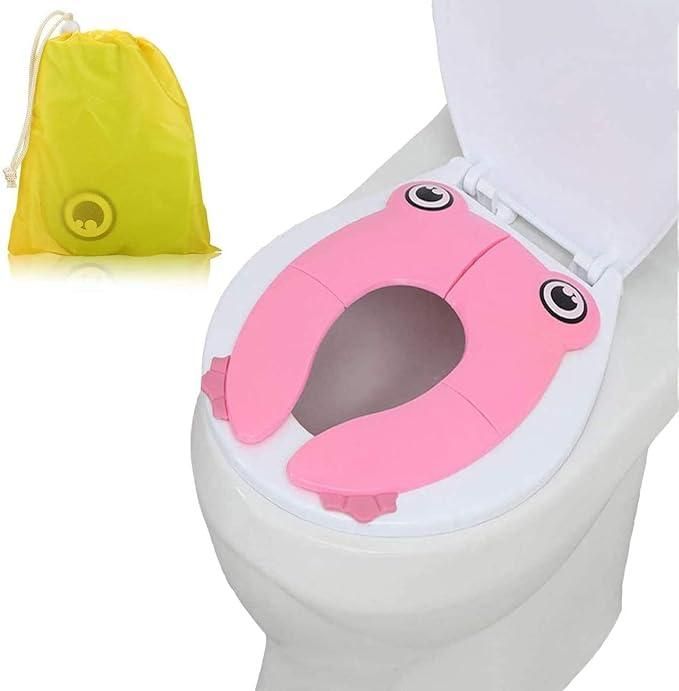 Folding travel toilet seat portable kids potty training cover assorted colors from Sharattn Kolkata India