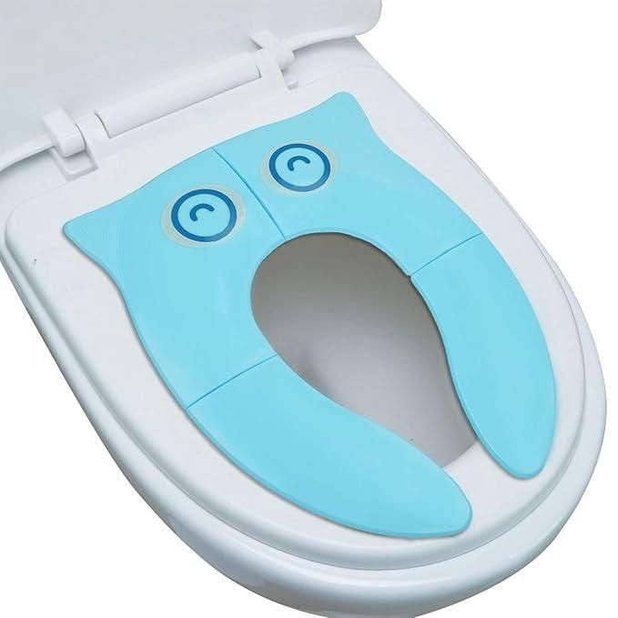 Folding travel toilet seat portable kids potty training cover assorted colors from Sharattn Kolkata India
