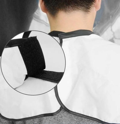 Sharattn white beard shaving apron bib for men with suction cups hair catcher for bathroom sink grooming India