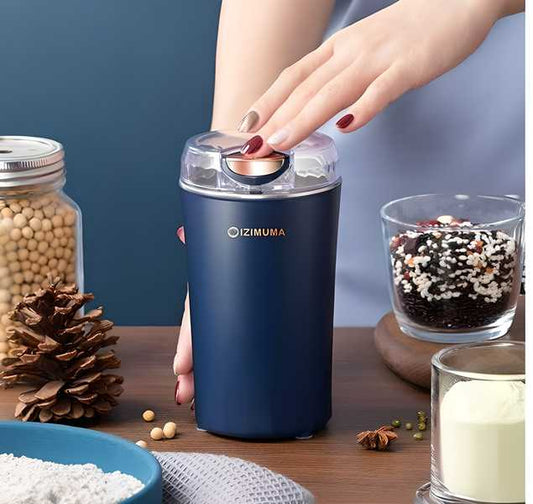 Sharattn electric spice and coffee grinder machine blue stainless steel blade for dry masala and nuts kitchen India