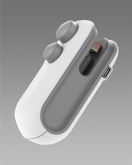 Portable mini sealing machine USB rechargeable magnetic bag sealer with cutter from Sharattn Kolkata India
