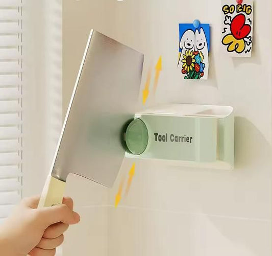 Sharattn 2-in-1 knife sharpener with wall holder stand white kitchen organizer for knife storage India