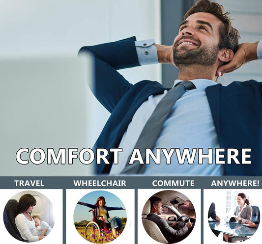 Ergonomic memory foam seat cushion Coccy x Plus orthopedic coccyx support cushion from Sharattn Kolkata India