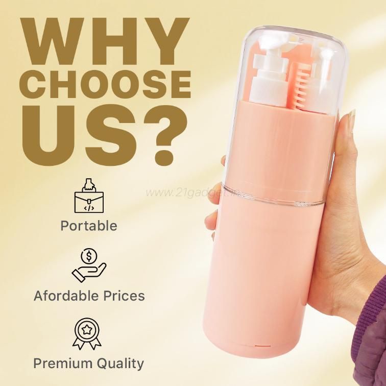 Pack smart with the Sharattn™ 6-in-1 Travel Kit. Holds toothbrush, toothpaste, shampoo, and towel in one compact cup. Leak-proof and portable.